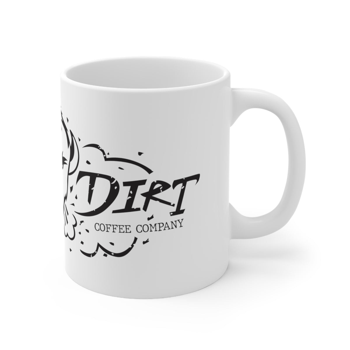 Coffee Cup (black full logo) Dakota Dirt