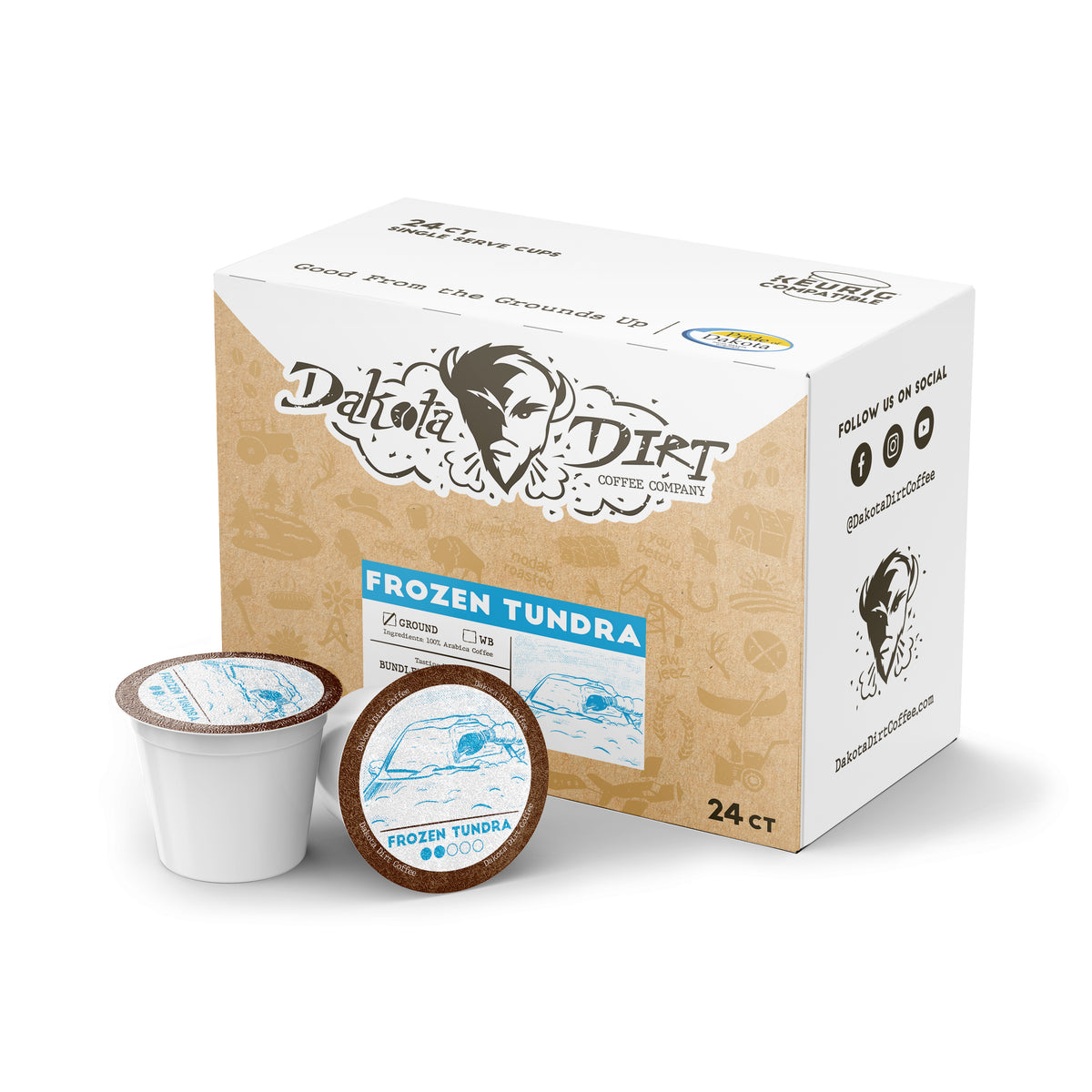Frozen Tundra K-Cups | Medium/Light Roast – Dakota Dirt