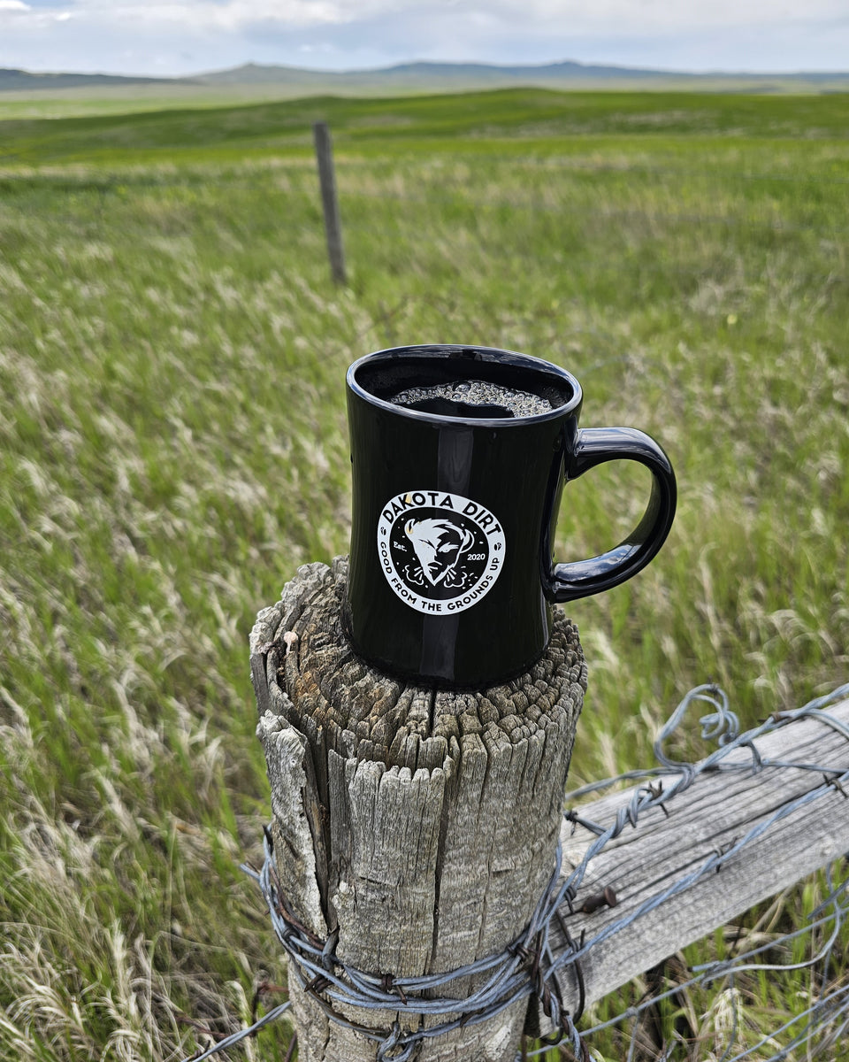 Diner Coffee Mug / Black, 14oz. – Dakota Dirt