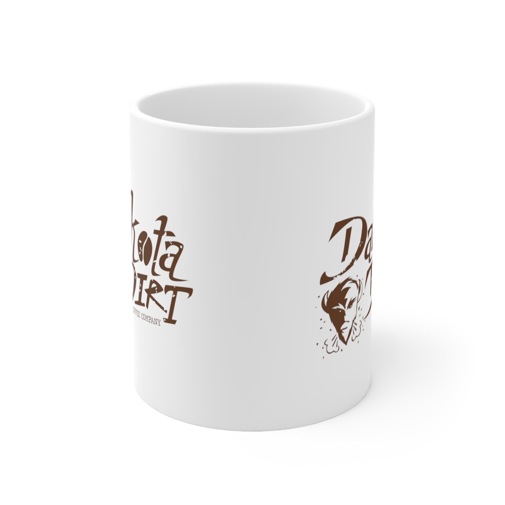 Coffee Cup (brown text + icon logo)