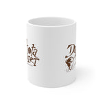 Load image into Gallery viewer, Coffee Cup (brown text + icon logo)
