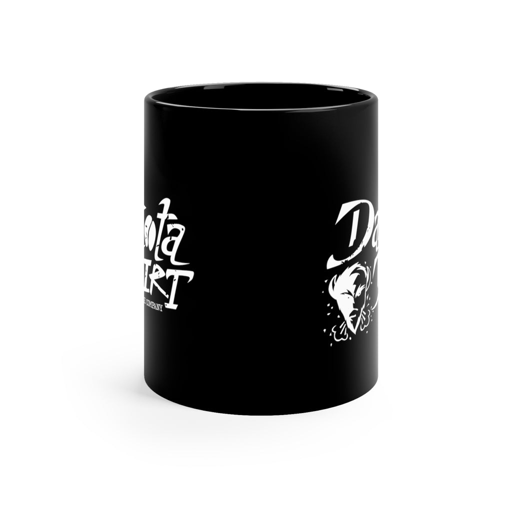 Coffee Cup (white text + icon logo) Dakota Dirt