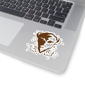 Sticker (brown icon logo)