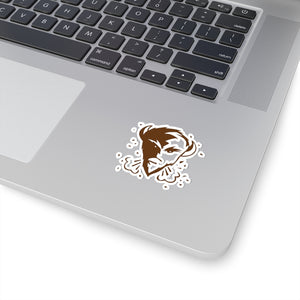 Sticker (brown icon logo)